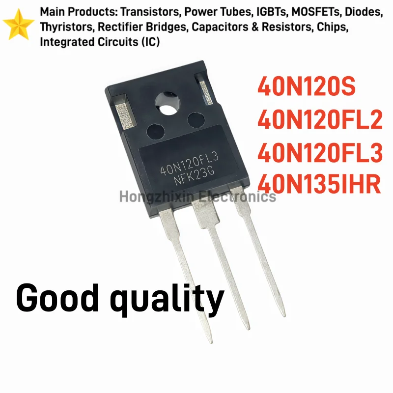 10PCS NEW 40N120S 40N120FL2 40N120FL3 40N135IHR TO-247 1200V/1350V 40A IGBT Transistor Power Tube Built-in Freewheeling Diode