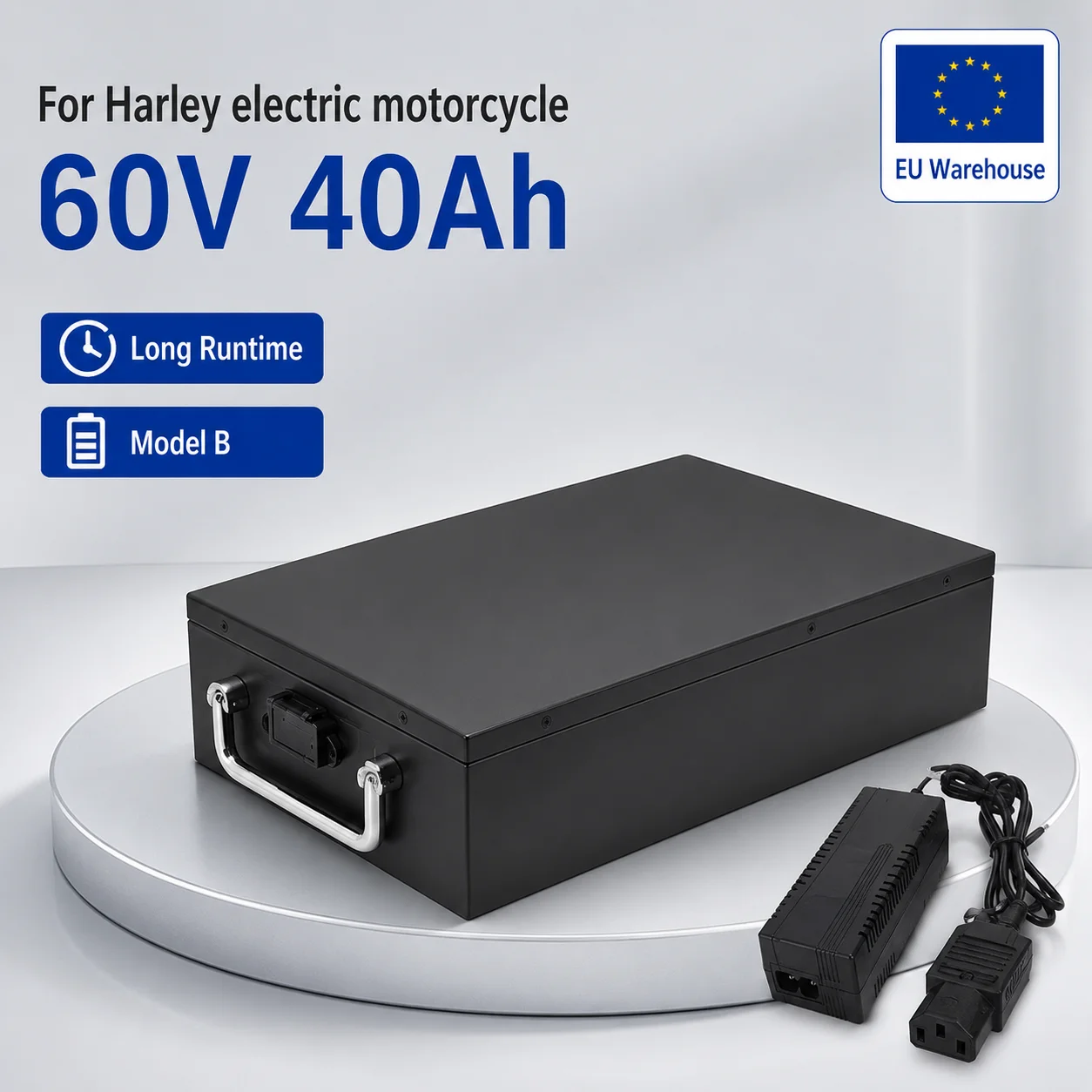 Image of Für Harley Batterie Citycoco Elektrobatterie 60V 20Ah-40Ah für 250W~1500W Harley Motorrad Wasserdichte Lithium-Batterie + 67,2V Ladegerät