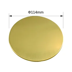 Talea-cubierta de colador de fregadero de cocina dorada cepillada, tapa de filtro de residuos de 11,4 CM, tapa de cubierta plana de decoración, accesorio de fregadero, chapado en oro