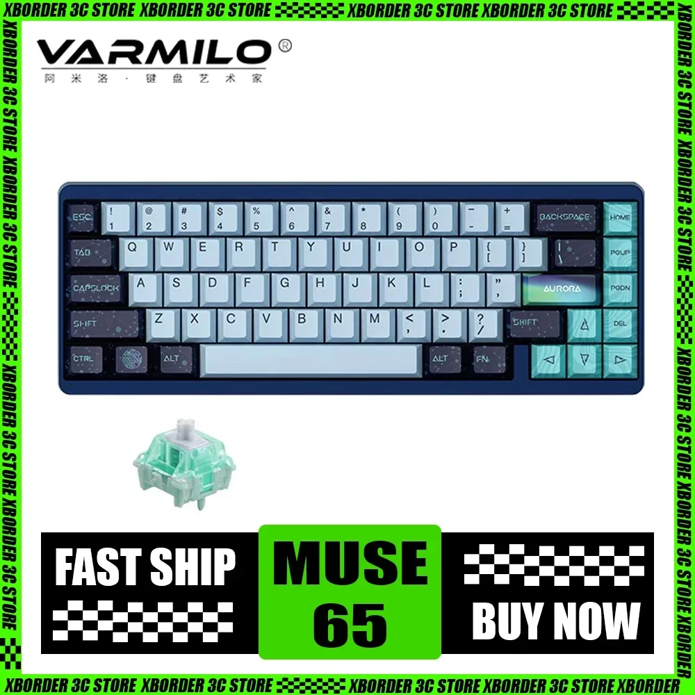 Varmilo Muse65 Magnetic Switch Mechanical Keyboard Aluminium Alloy Type-C 8000Hz RGB Gaming Keyboard Hot-Swap Varolant Pc Gamer