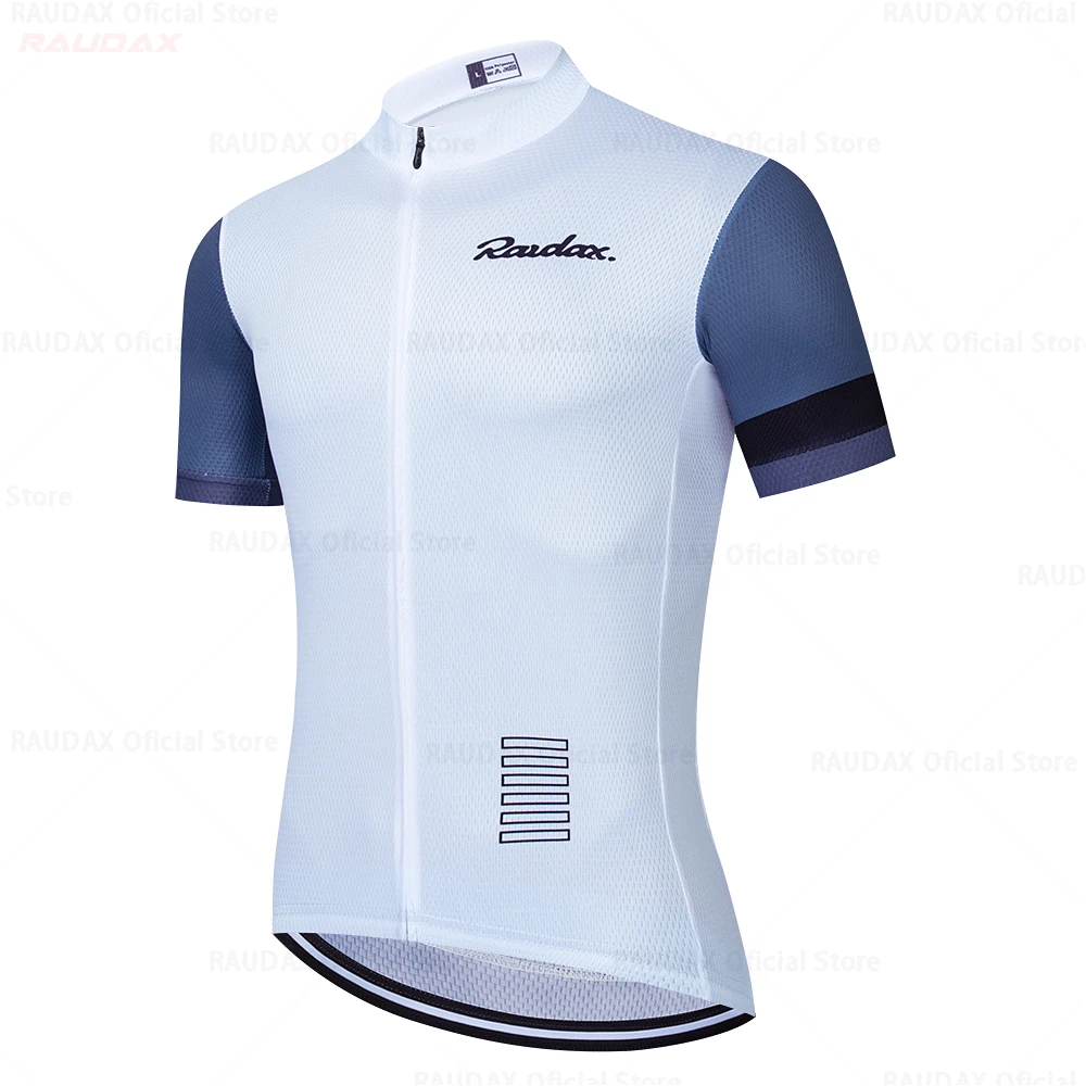 2025 ملابس ركوب الدراجات للرجال Raudax كم قصير Ropa Ciclismo الصيف الدراجات جيرسي الترياتلون دراجة جيرسي موحدة قمصان ركوب الدراجات