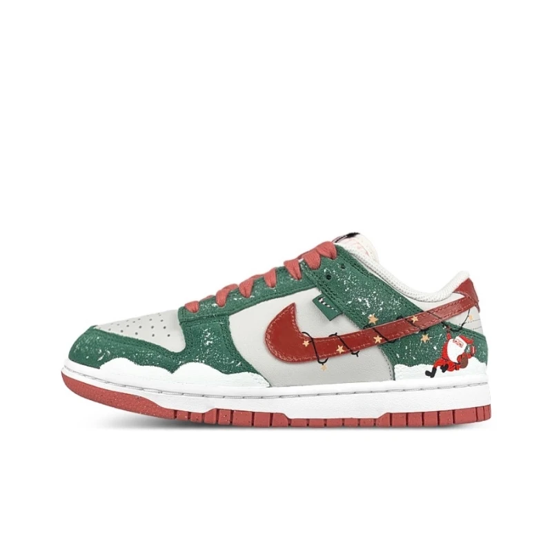 【Customize】Nike Dunk Christmas fluttering low-top sneakers for women's Sneakers shoes FN8923-061-Team47