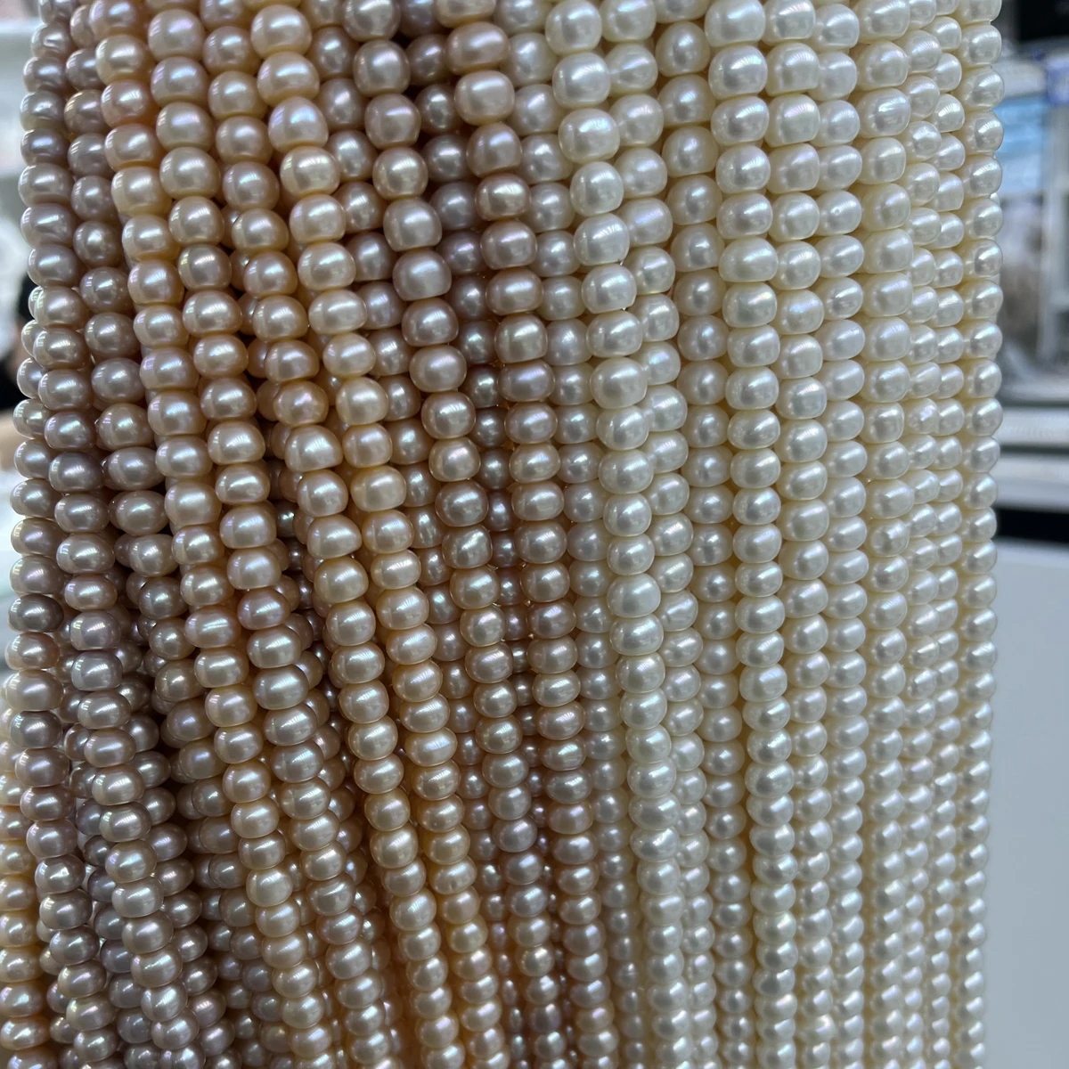 

7-8mm AAA Natural Freshwater Pearl Bread Beads for Jewelry Making DIY Women Men Necklace Bracelets Crafts Accessories Gifts