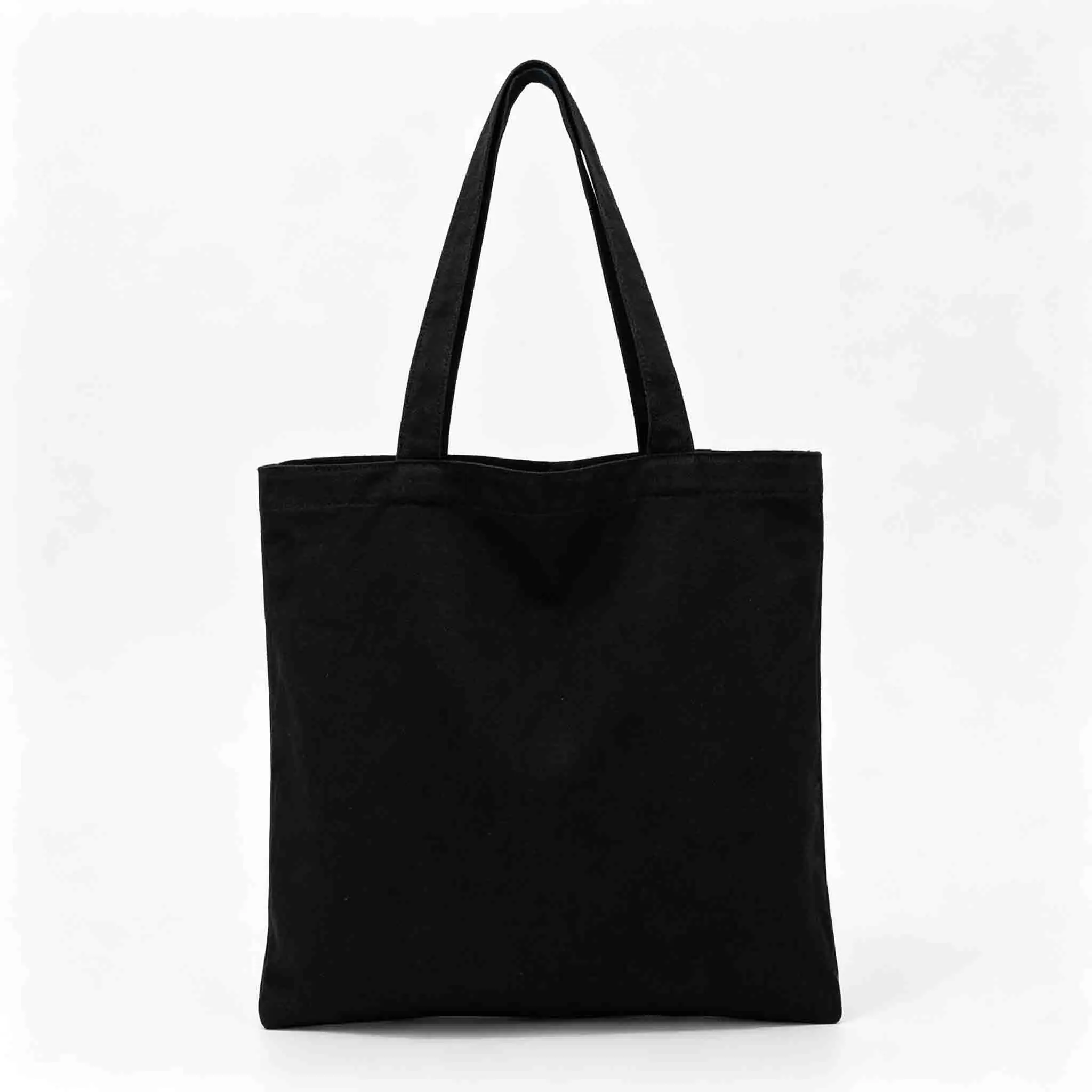 Canvas Shoulder Tote Bag, Solid Color Simple Large Capacity, Daily Shopping, Learning, Commuting Handbag