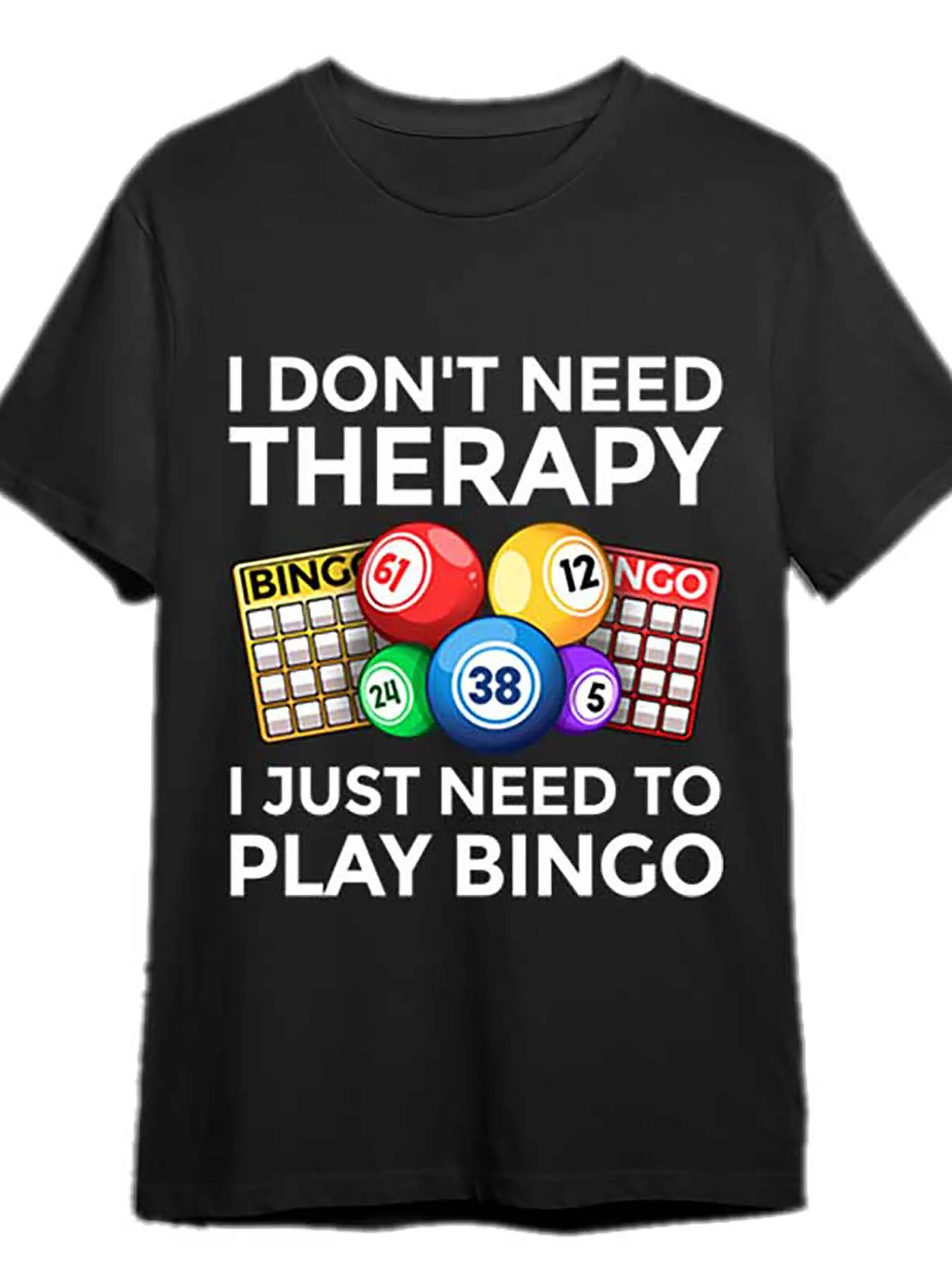 

Бинго с графическим принтом, лето-осень-зима, мужская и женская футболка с короткими рукавами, повседневная свободная уличная уличная футболка