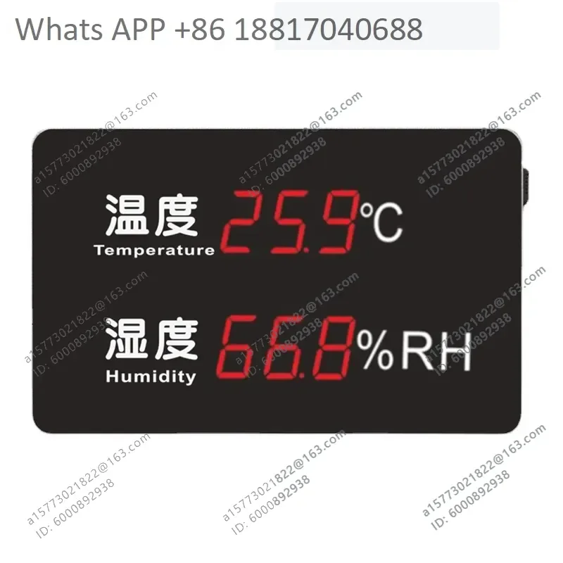 1PC HE230A Large Screen Thermohygrometer Workshop Warehouse Environment Monitoring LED Temperature and Humidity