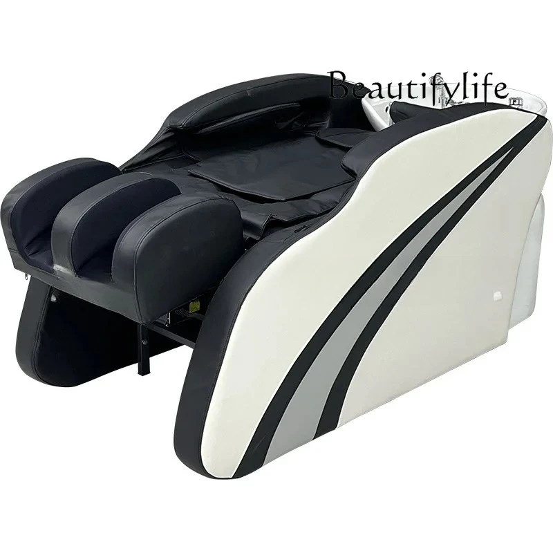 

High-end hair salon intelligent electric massage shampoo bed barber shop water circulation fumigation head treatment bed