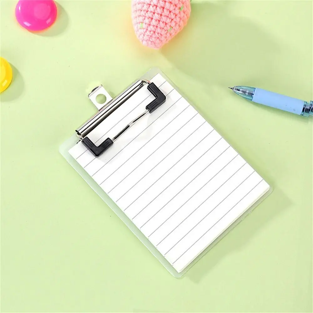 50sheets Clipboard Notepads Multi-function Writing Pad Folder Board 2-in-1 Paper Holder Clip Memo Pad Office Supplies