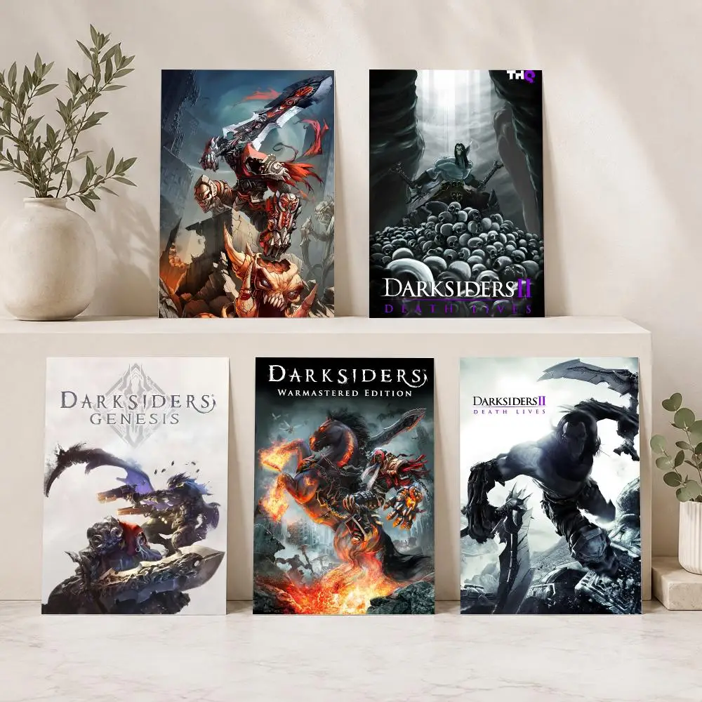 D-Darksiders Game Painting Calligraphy Modern Canvas Wall Art for Bedroom & Living Room | Home Decor Gift