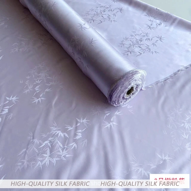 夏ジャカードシルクサテン生地中国服チャイナドレス韓服