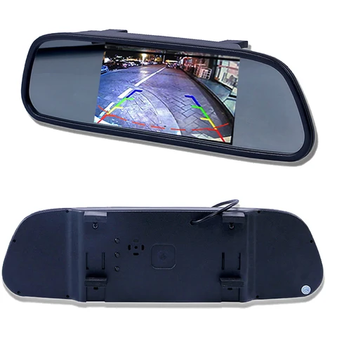 5-дюймовый TFT LCD HD Монитор 800*480 Для Автомобиля С Функцией Помощи При Парковке, 2 Видео Входами