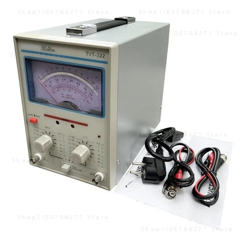-TVT-322 Dual Channel Milivoltmeter Double Needle Millivoltmeter New Design High Quality Pointer Voltage Meauring Instruments