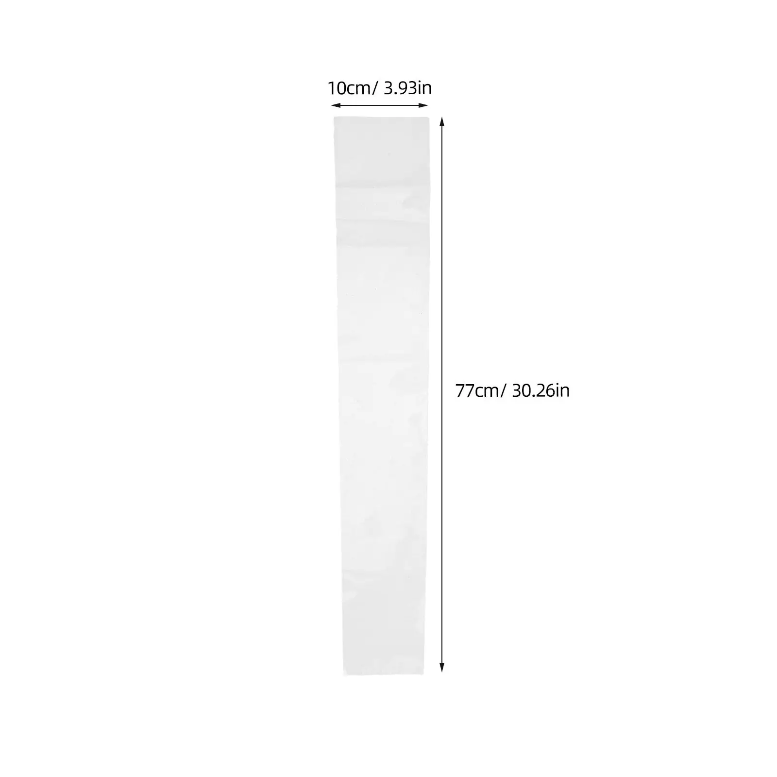 25Pcs Clear Plastic Tie Packaging Bags 30.3x3.9 Inch Dustproof Transparent Storage Sleeves for Men's Neckties Closet Drawer