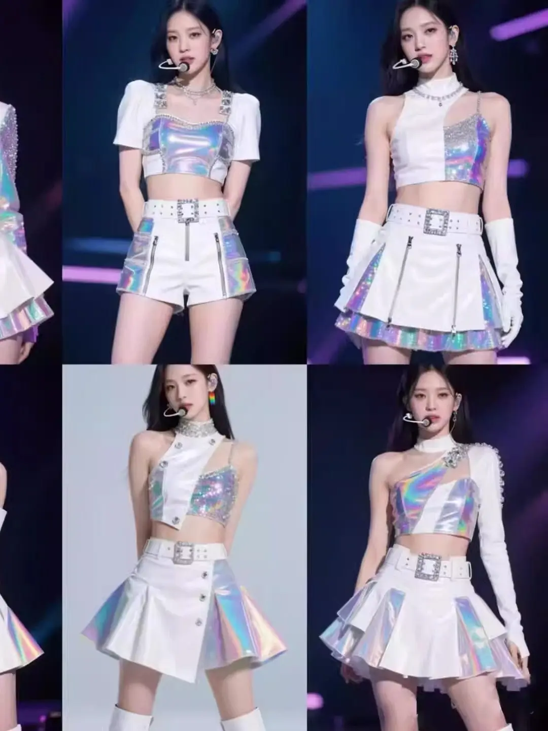 Sexy Jazz Dance Performance Costume Kpop Stage Outfit Bar Gogo Girl Group Show Costume Trendy Ensemble for Women 20-50 Years Old