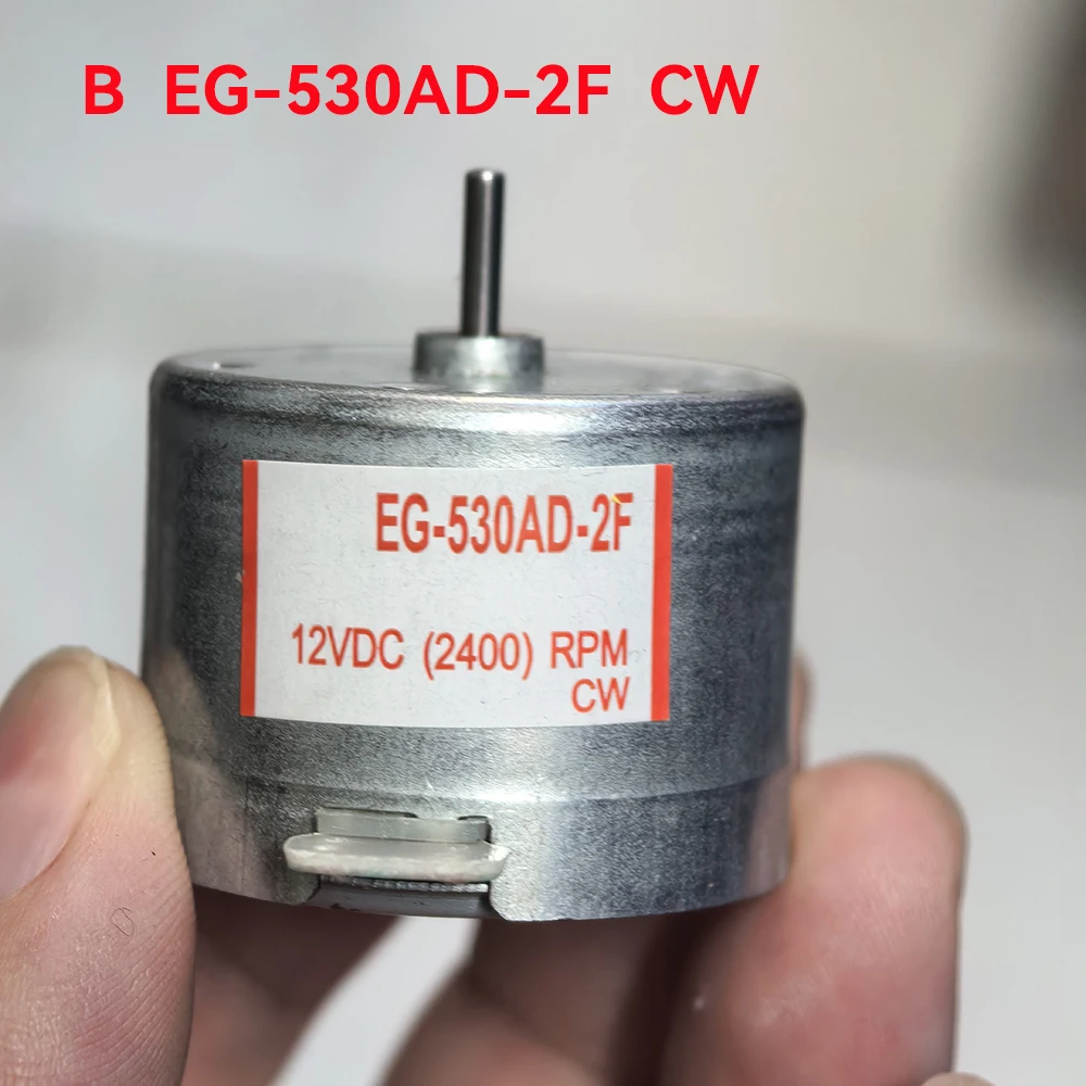 1PC EG-530AD-2B CCW/ EG-530AD-2F CW Motor DC 12V 2400RPM Micro 32mm Round Spindle Motor For  Recorder Motor  CD DVD Player