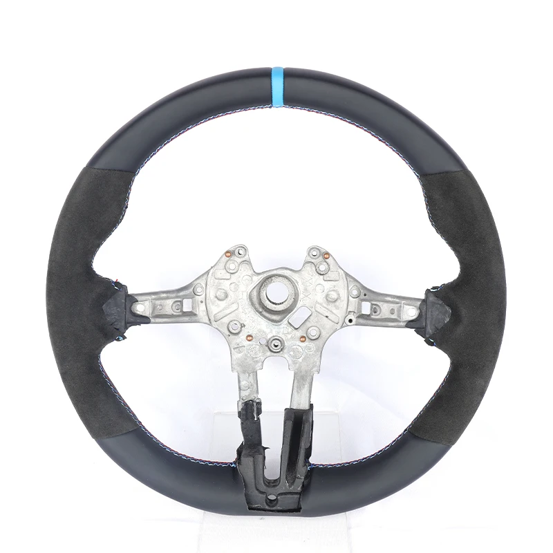 

High-quality 100% pure carbon fiber and leather steering wheel for models like E87 3 Series 330 M3 X1 320i and more