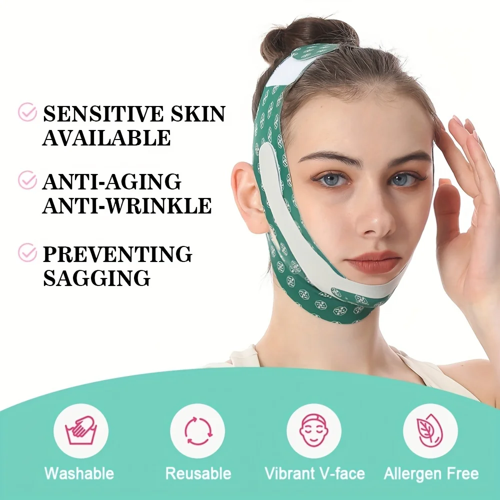 Breathable Face Lifting Belt Women Tighten Chin Cheeks Face Slimming Bandage V-Line Shaper Facial Massager Skin Care Beauty Tool