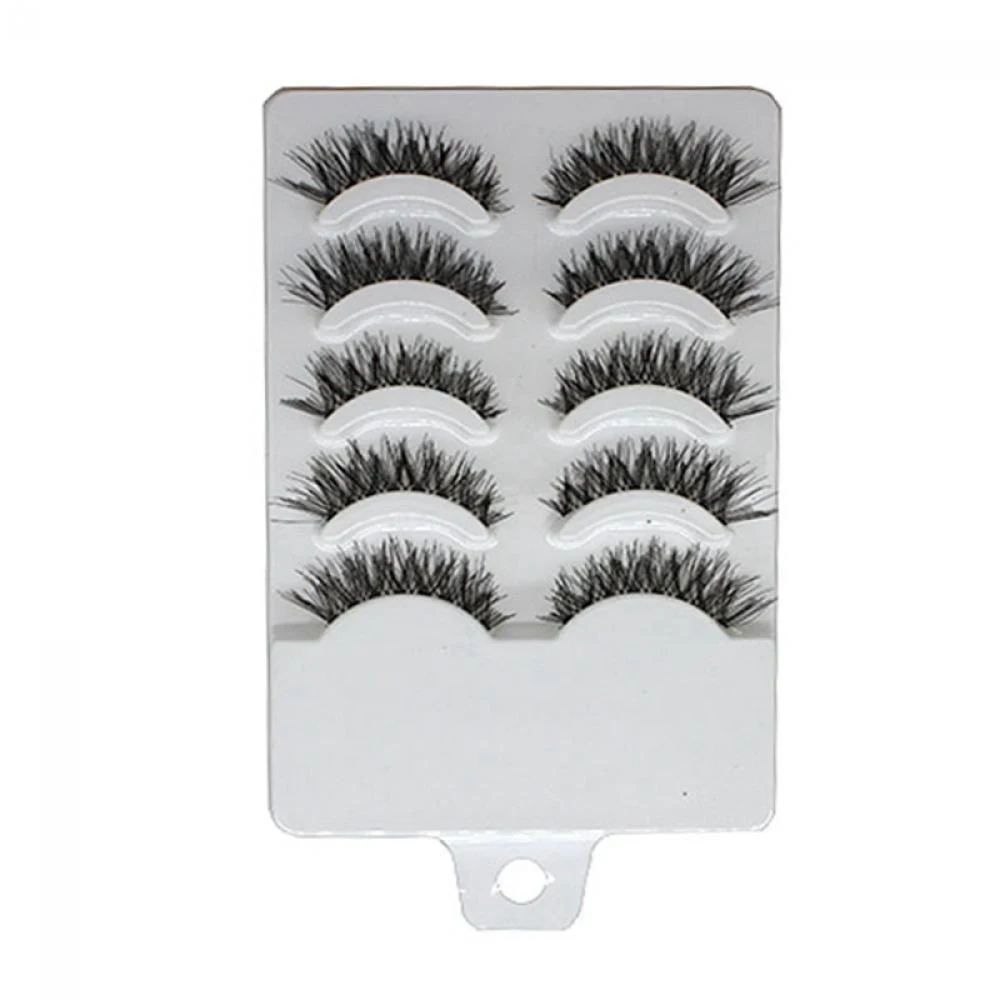 5Pairs Women Thick Beauty Handmade False Eyelashes Natural Eye Makeup Tool Long