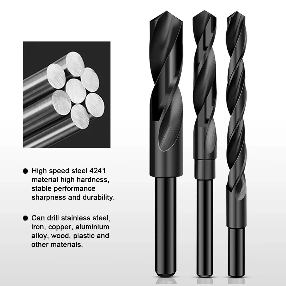 1/2 inch Twist Drill Bit Reduced Shank HSS Twist Drill Bit 12/13/14/15/16/17/18/19/20/21/22/23/24/25/26/28/30/31/32/33/34/35 mm