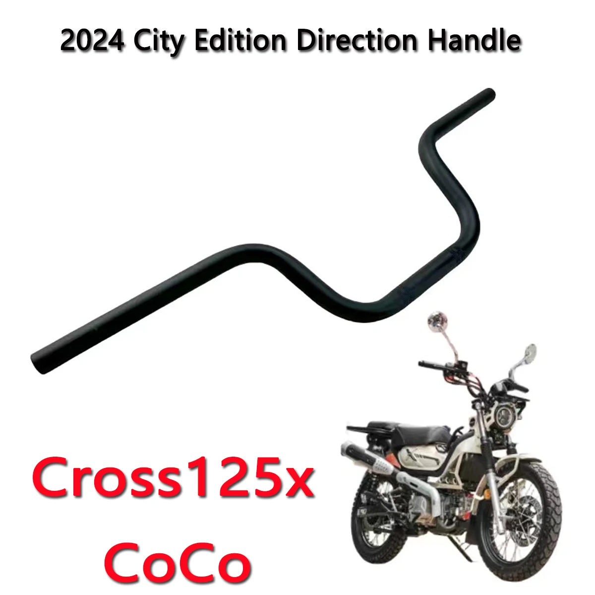 

Motorcycle direction turn the faucet handle the handlebar turn the handlebar steel pipe Fit For JIALING COCO CROSS125X JL125-12