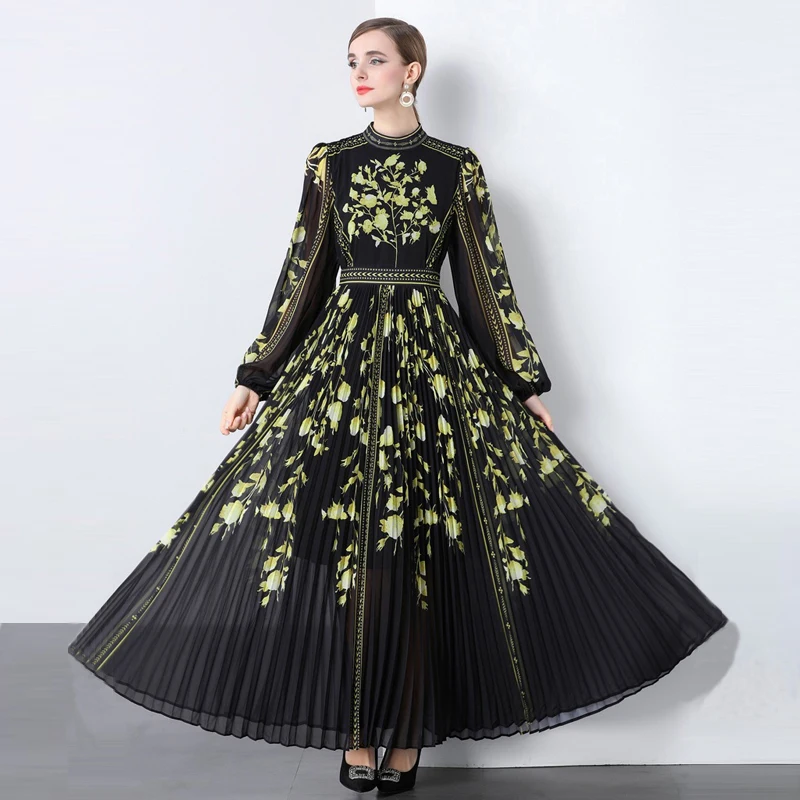 Ele European Court Sle longo oversized contornado Dr feminino Faion ow off oulder vestido de baile com saia de camada dupla