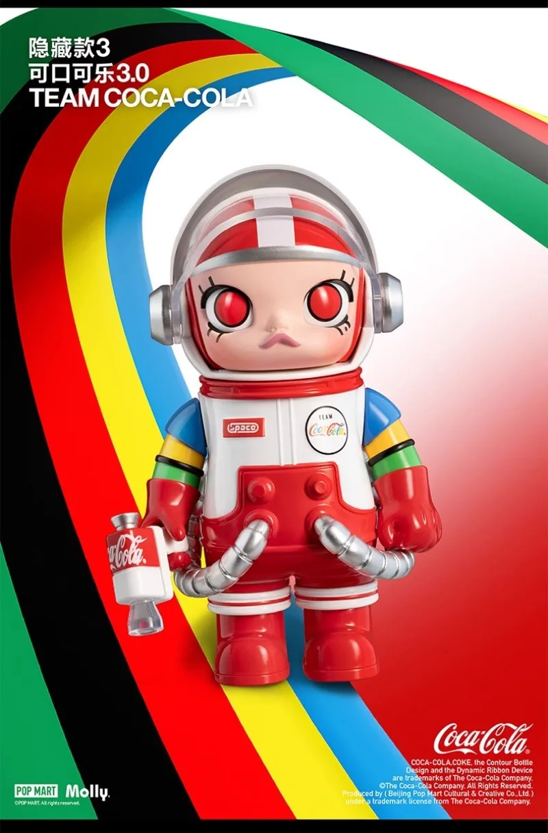 POPMART مجموعة ميجا الأصلية الأصلية 100% الذكرى 3rd الجيل مولي صندوق أعمى تمثال عرض مفاجأة المنزل هدية