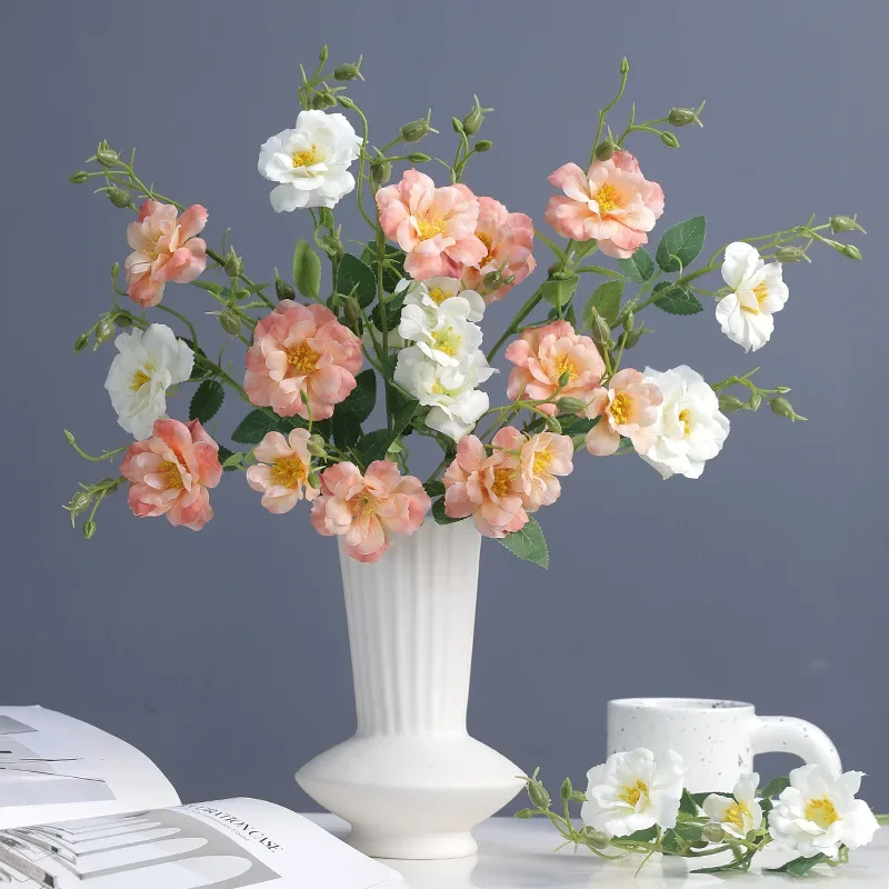 10 Stück Kunstrosen aus Seide für Heimdekoration, Künstliche Rosenblumen, Brautstrauß, Hochzeitsdekoration, Party-Blumenarrangement – Detail 1