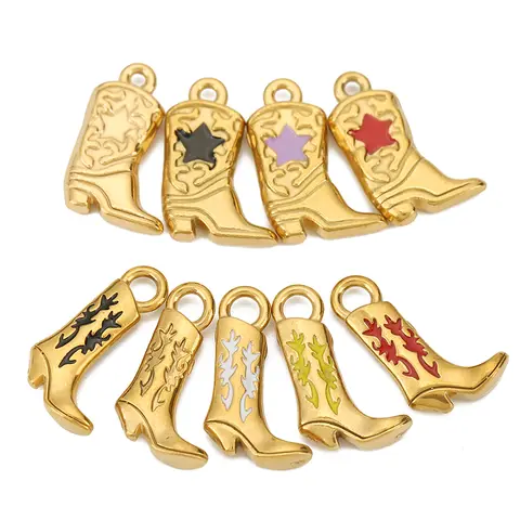 Hapiship Nytt Original Gyllene Blomma Hjärta Jord Körsbär Kaffe DIY Italienskt Charm Armband Rostfritt Stål Smyckestillverkning DJ1404-C 10 best sales berlock gör-det-själv - №10