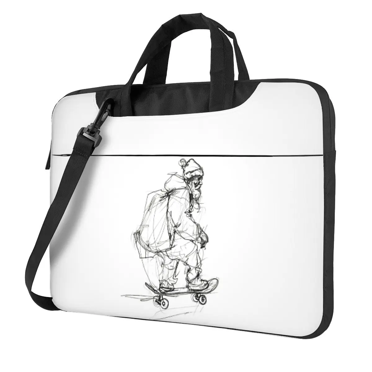 

Tony Claus Pro Skater Crossbody Laptop Bag Case Computer Bag 13 14 15.6 Inch Notebook Pouch for Macbook Pro Lenovo