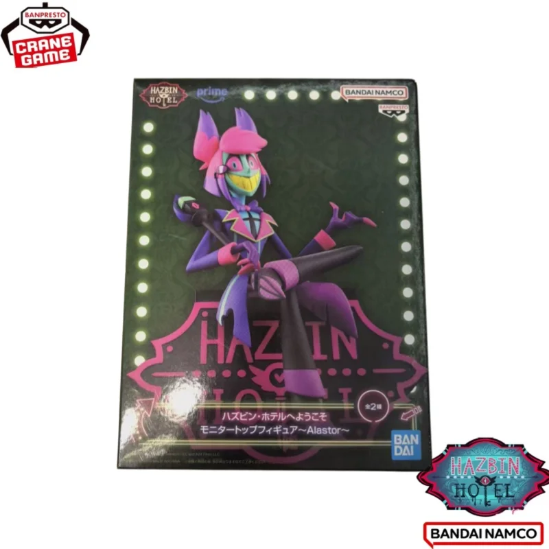 

В наличии: Оригинальная коллекционная фигурка Bandai Banpresto Аластор из Hazbin Hotel, новая, в коробке, для гаражных декораций.