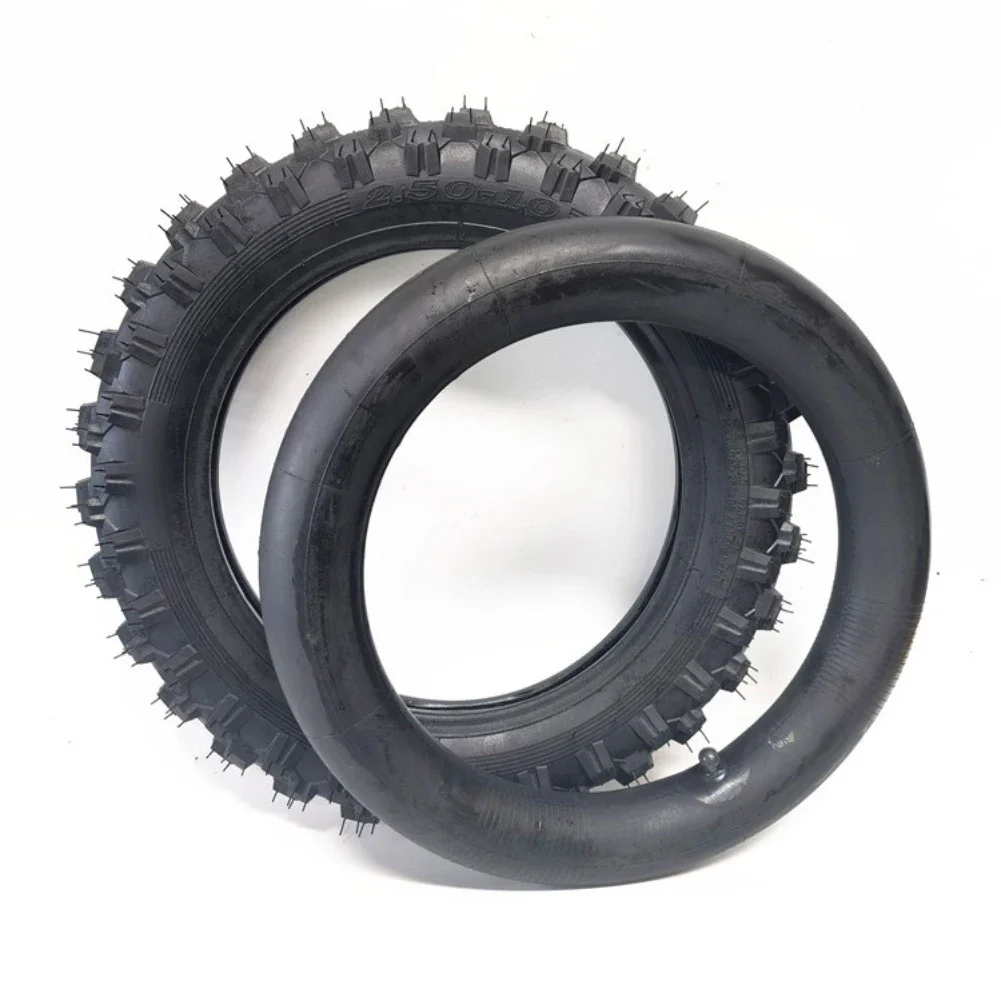 /14x2.50-10 /Inch /Thick Inner And Outer Tire Set With Straight Curved Valve For Off Road Motorcycle Scooter Wheel Rubber Parts