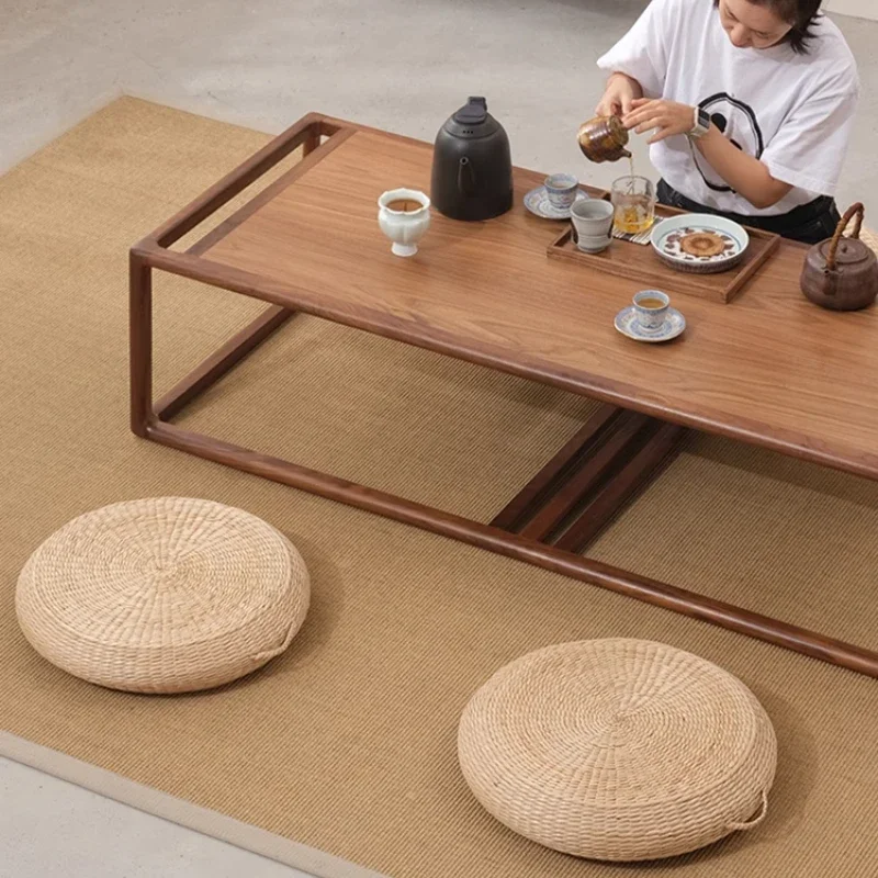 اليابانية المنسوجة النسيج وسادة سميكة زن التأمل بوذا العبادة وسادة مقعد المنزل خليج نافذة حصير حصيرة غرفة الشاي ديكور المنزل