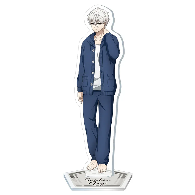 15CM Anime BLUE LOCK Hot Figures Nagi Seishiro Rin Itoshi Rensuke Kunigami Acrylic Stands Model Desk Decor Prop Christmas Gift