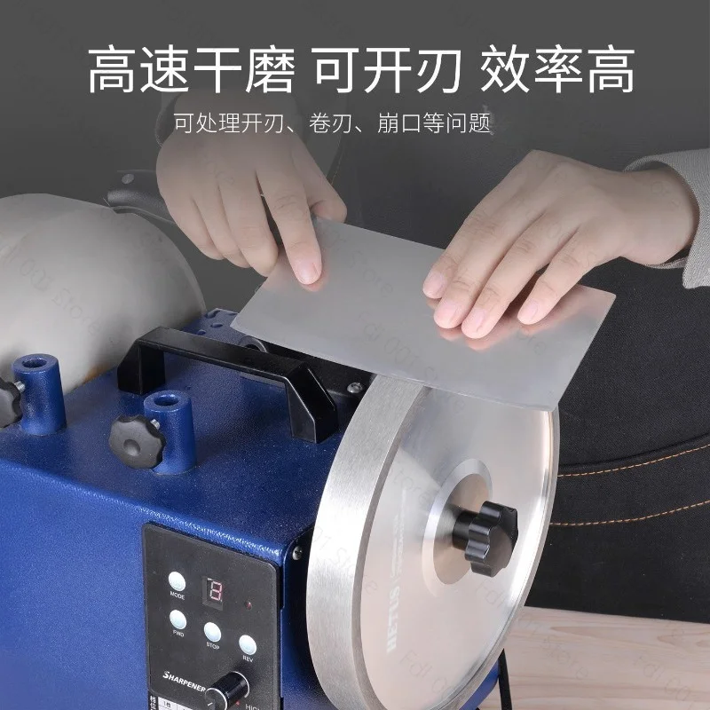 Electric Knife Grinder Double Wheel Water Cooled for Commercial Scissors Vegetable Knife Small Household Kitchen Tool
