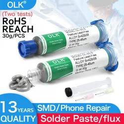 30/50g Solder Paste Syringe Flux for Soldering SMD BGA IC PCB Needle Tube Tin Solder Paste Welding Paste Welding Components