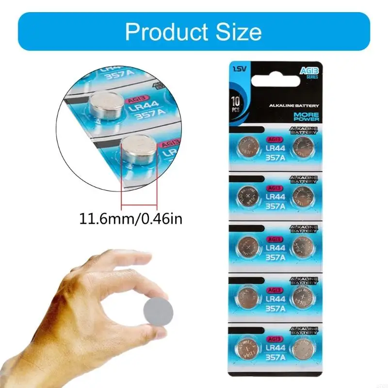 10pcs/20pcs AG13 LR44 Alkaline Button Cell Batteries 1.55V Perfect For Clocks And Portable Electronics Long last Power