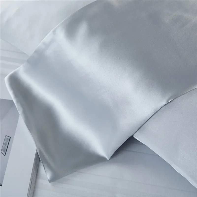 19MM Silk Pillowcase Double-faced Silk Pillow Cover Zipper Comfortable Pillow Case 2 Home Pillow Covers P008