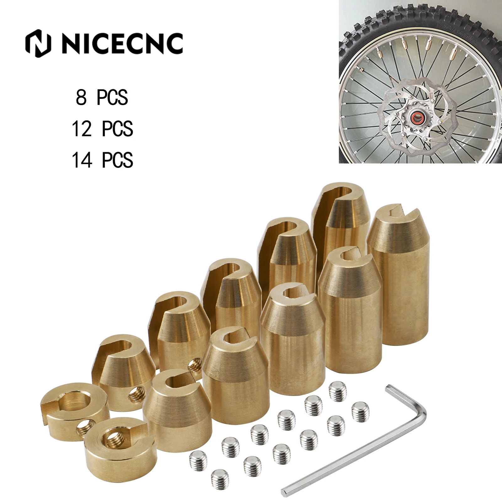 

Universal Motocross Brass Wheel Balance Spoke Weights for KTM Husqvarna Yamaha Honda Suzuki Kawasaki Beta GasGas Sherco