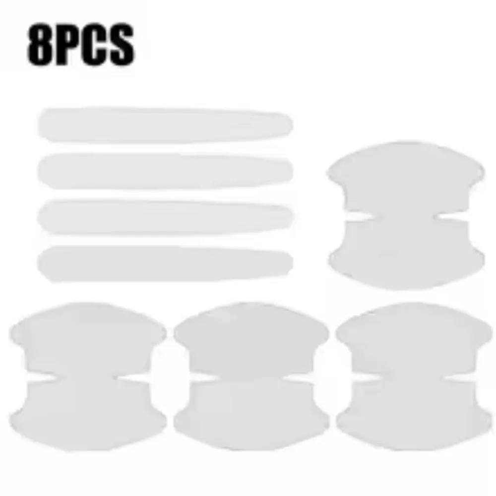 8pcs Car Accessories Car Door Bowl Anti-scratch Sticker Clear Door Bowl Handle Protection Decal For Seat FR Leon 5f Fr Mk2 Mk3
