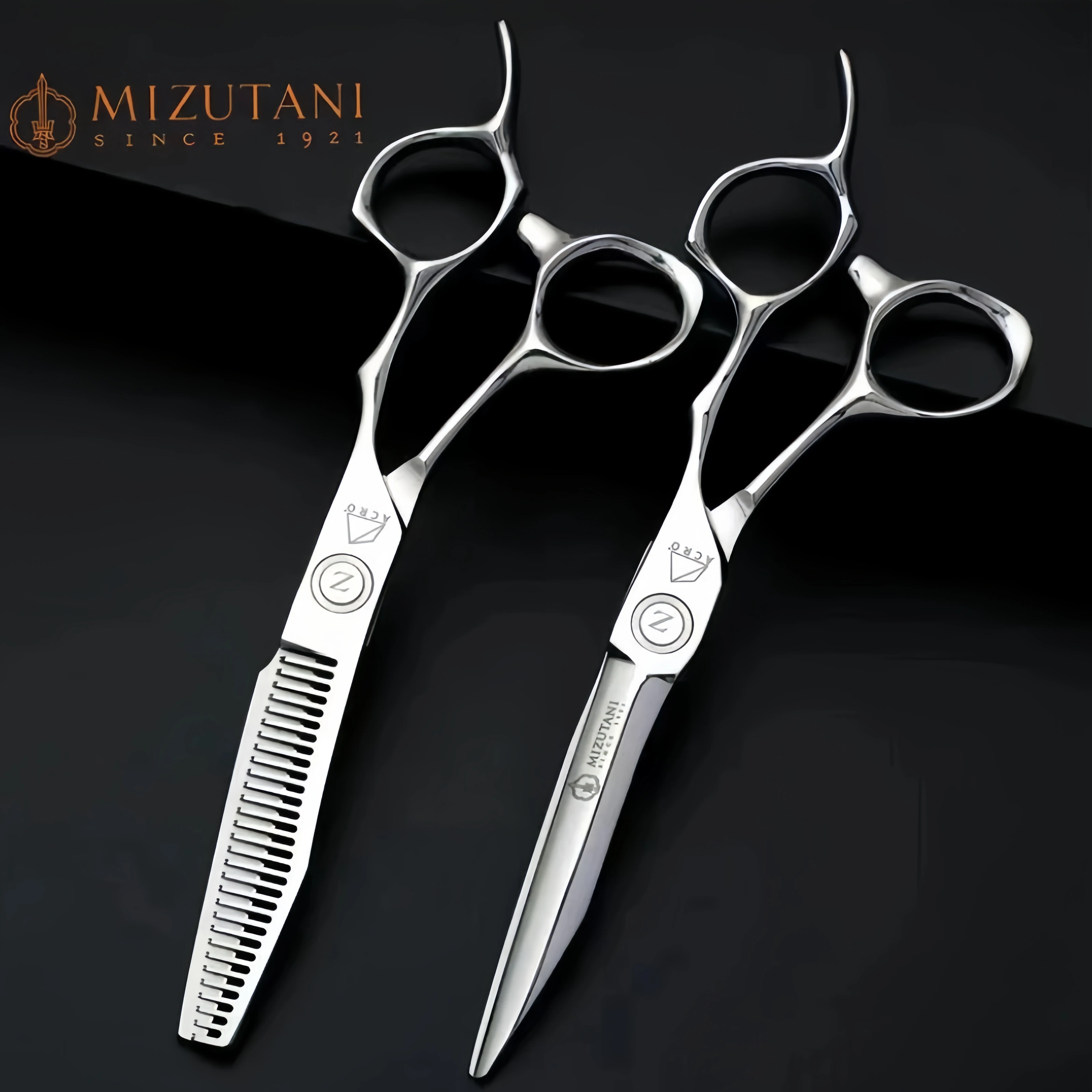 

New Mizutani Barbershop VG10 Professional Barber Tools Salon Hair Cutting Thin Scissors Set 6 Inch Hair Clipper