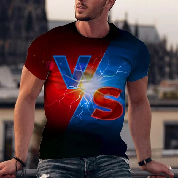 

Новинка, Мужская футболка в стиле Харадзюку/wo, Мужская футболка с 3D-принтом, с круглым вырезом