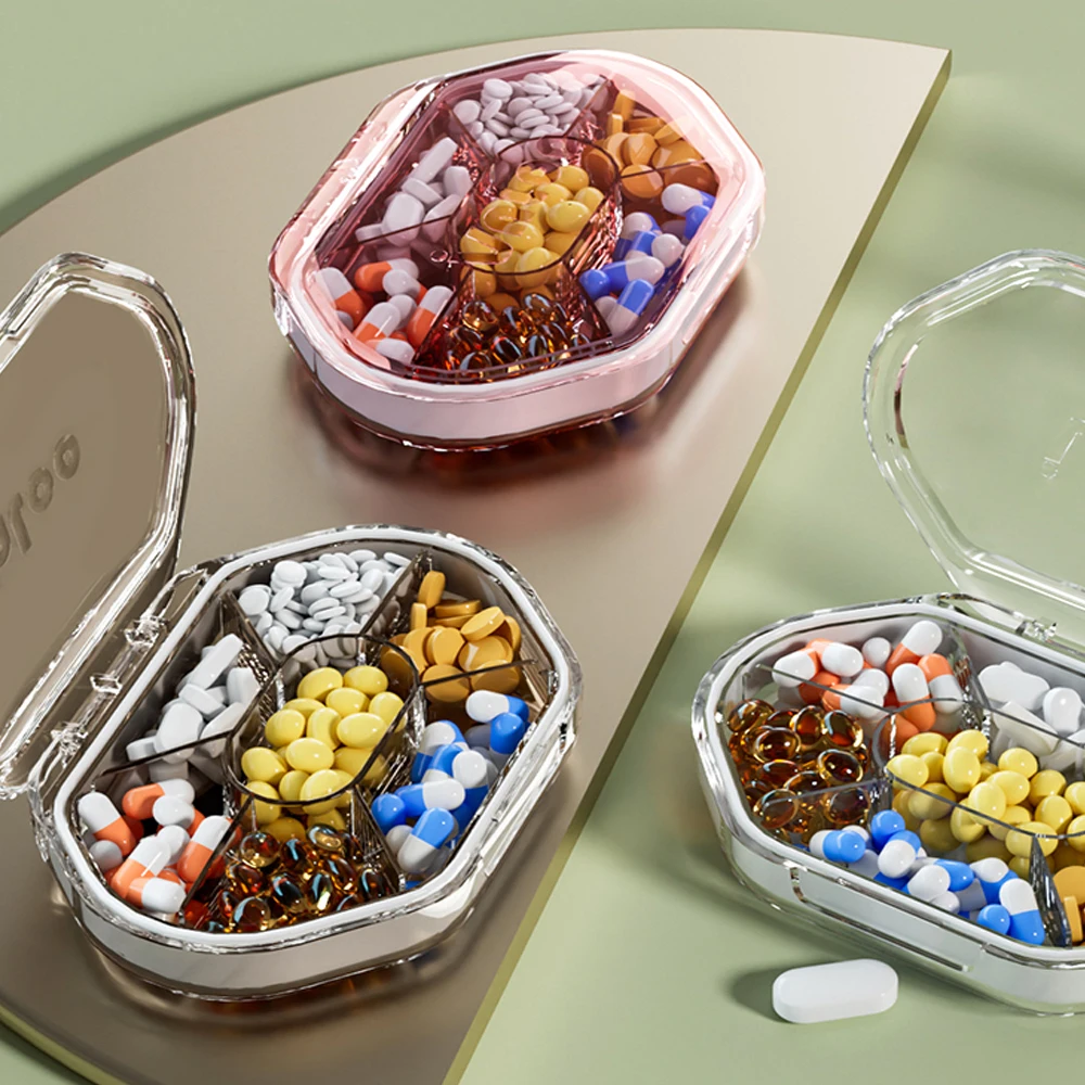 Portable Pill Box Organizer Container for Tablets Pill Case Medicine Storage Drug Boxes Vitamin Holder Container Pills Weekly