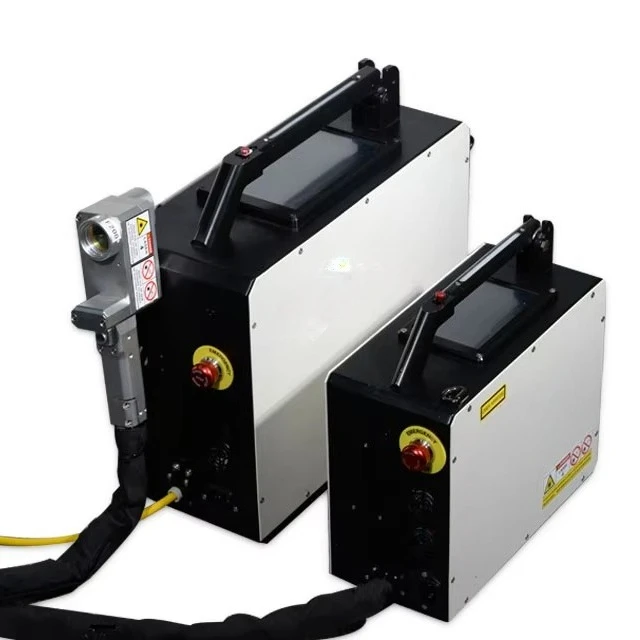 Portable Pulse Laser Cleaning Machine 50W 100W For Metal Paint Rust Oil Stain Oxide Layer Removal