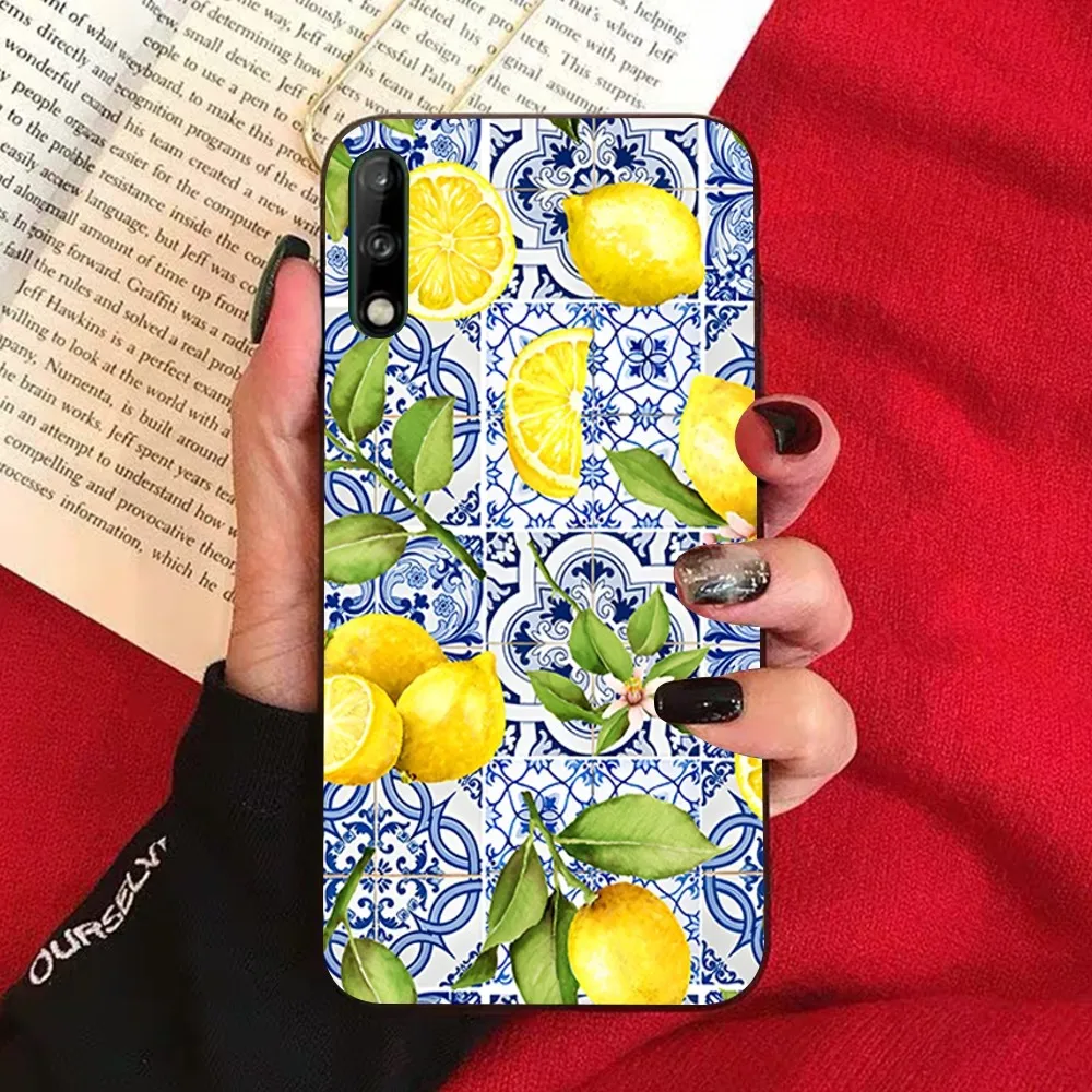 Mediterranean Lemon Phone Case For Samsung A 10 11 12 13 20 21 22 30 31 32 40 51 52 53 70 71 72 73 91 13 shell