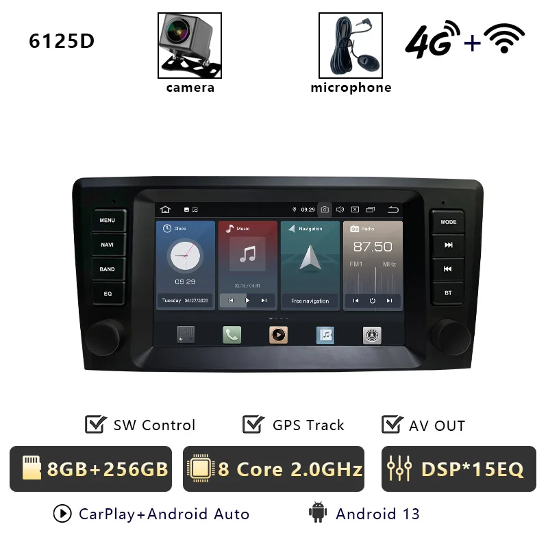 CHSTEK Autoradio 8 "Voor Volvo XC90 S60 XC70 S40 V40 V70 2000-2004 Multimedia Carplay Bluetooth WIFI 4G GPS OEM Stereo Android 13