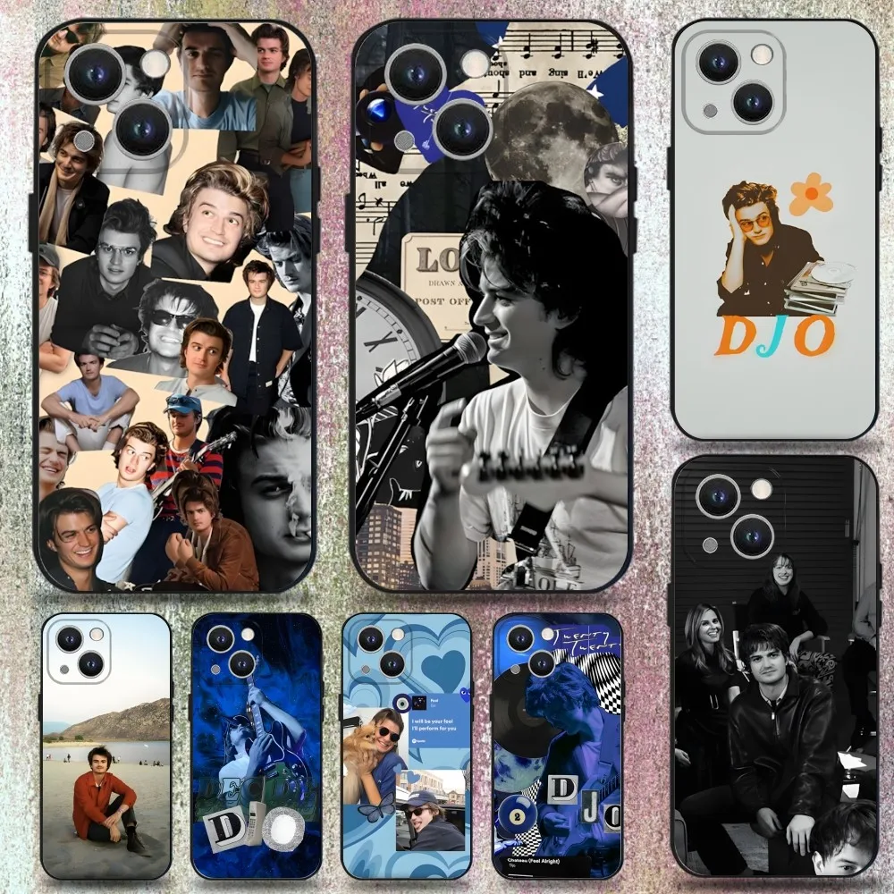 

D-Djo Singer Joe K-Keery Phone Case For iPhone 16,15,14,13,12,11 Plus,Pro Max,XS,X,XR,SE,Mini,8,7,Soft Silicone Black Cover