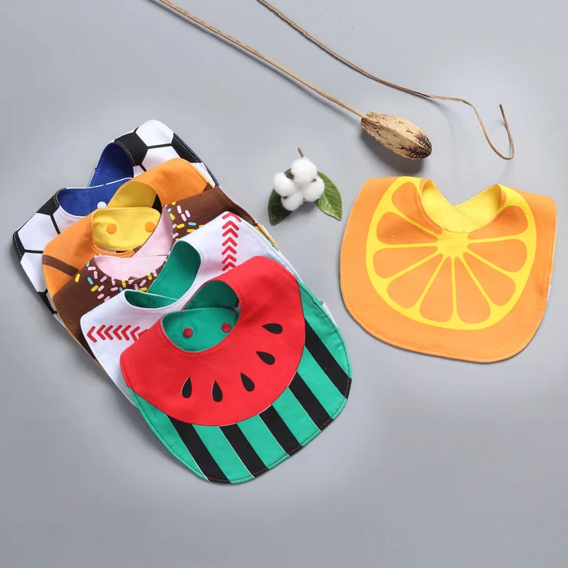 

Newborn Cartoon Cotton Feeding Bib Cloths Girl Boys Cartoon Flower Shape Bib Newborn Saliva Towel Stuff Bib