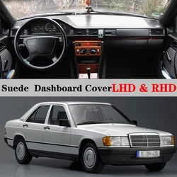 Car-styling Suede Leather Dashmat Dashboard Cover Pad Dash Mat Accessories For Mercedes-Benz E-Class W124 S124 V124 1986 - 1996