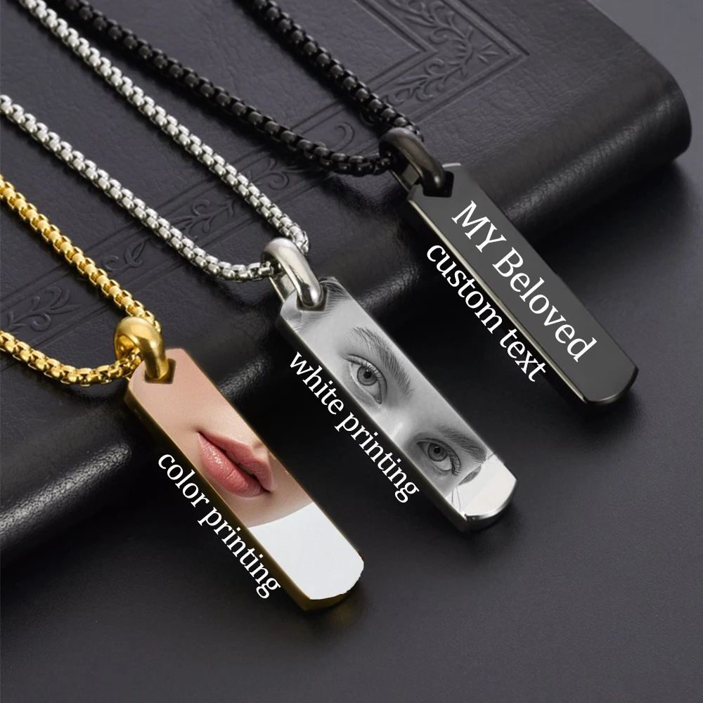 Personalized Photo Necklace Cu - Body Jewelry Unique ulasan dan harga