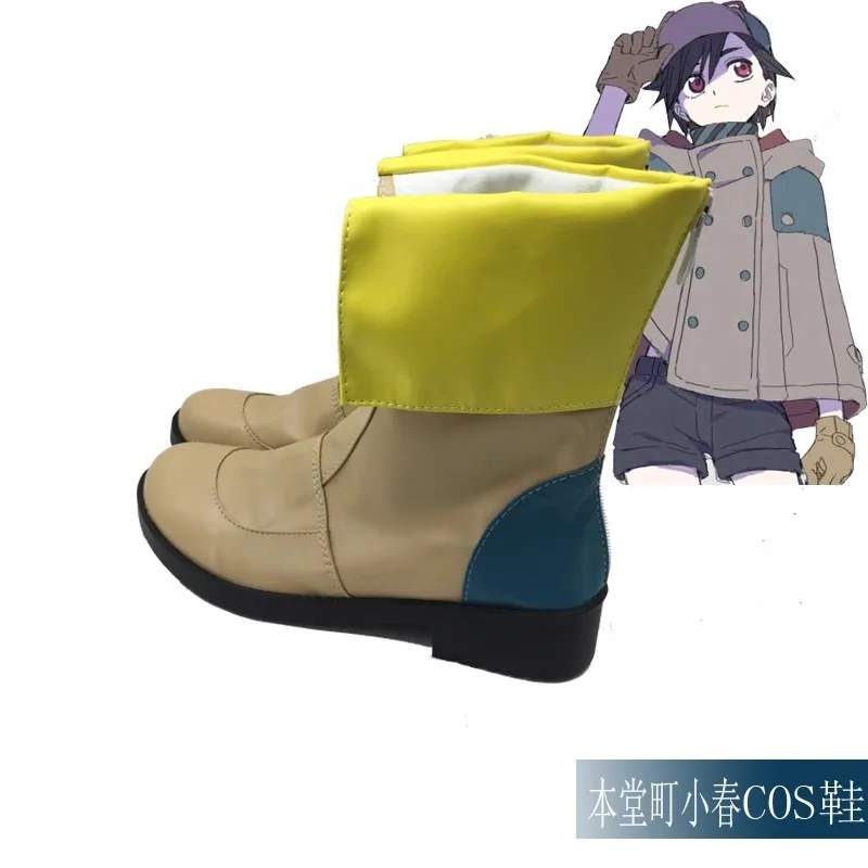 ID INVADED Koharu Hondomachi Cosplay Kostüm Schuhe Handgefertigte Kunstlederstiefel